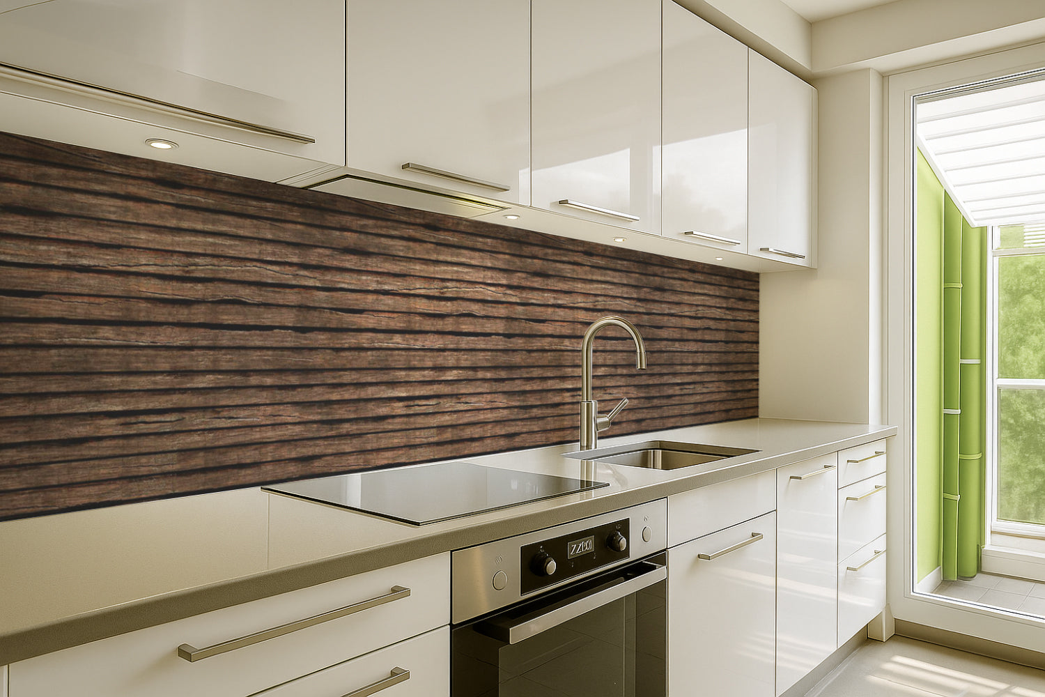 Küchenrückwand Holzoptik