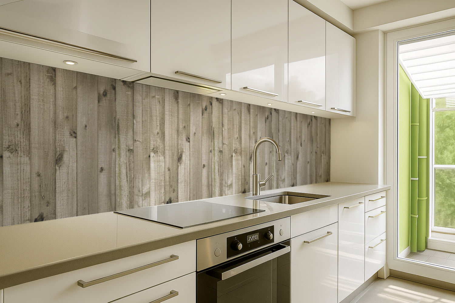 Küchenrückwand Holzoptik