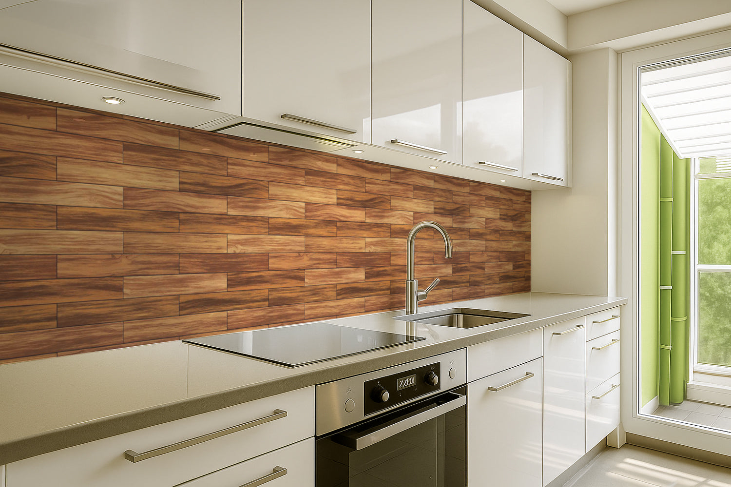 Küchenrückwand Holzoptik