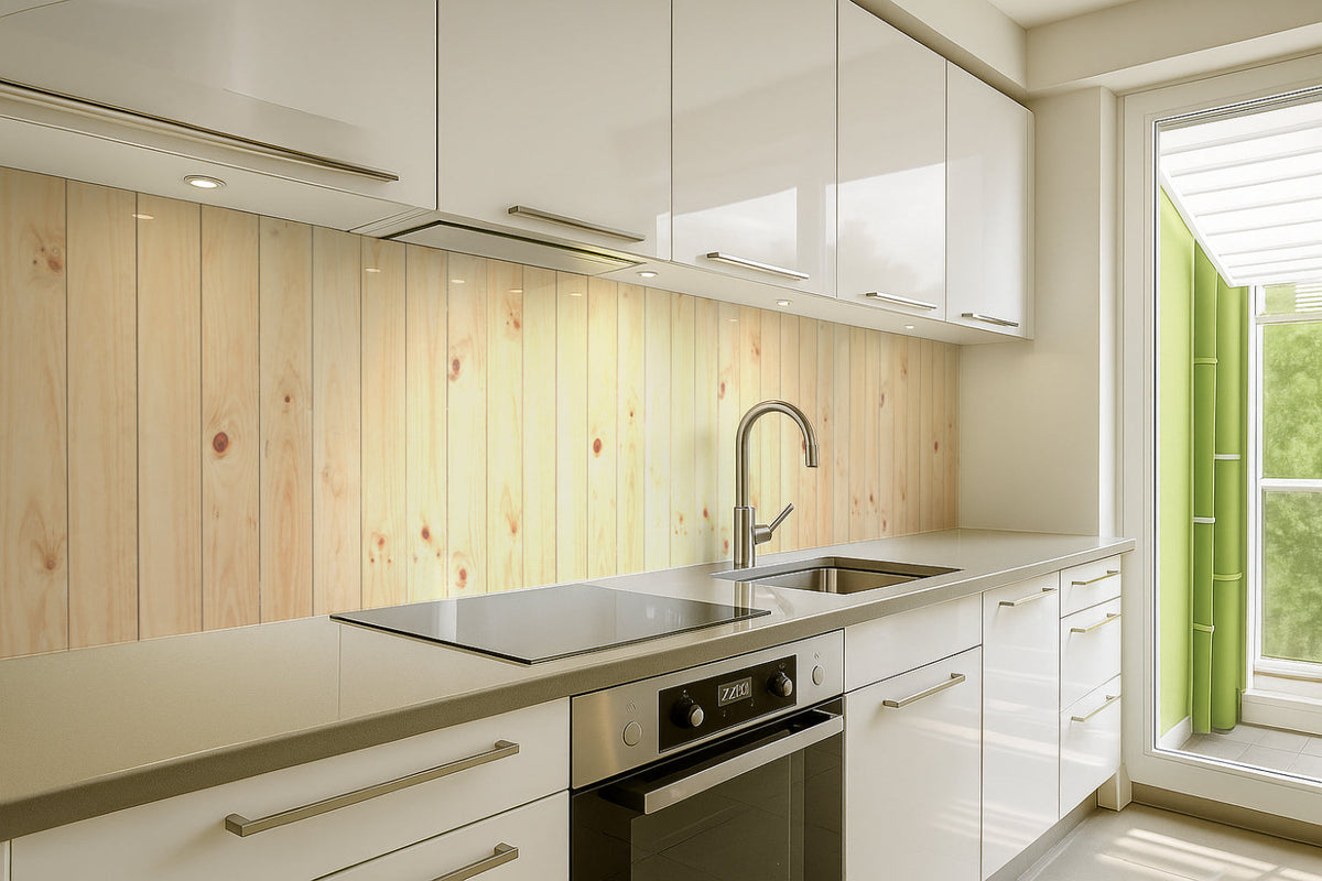 Spritzschutz Küche Holzoptik