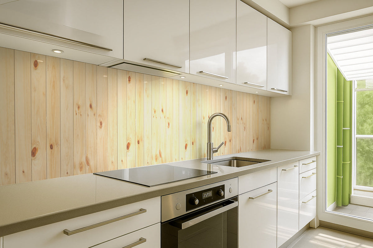 Spritzschutz Küche Holzoptik