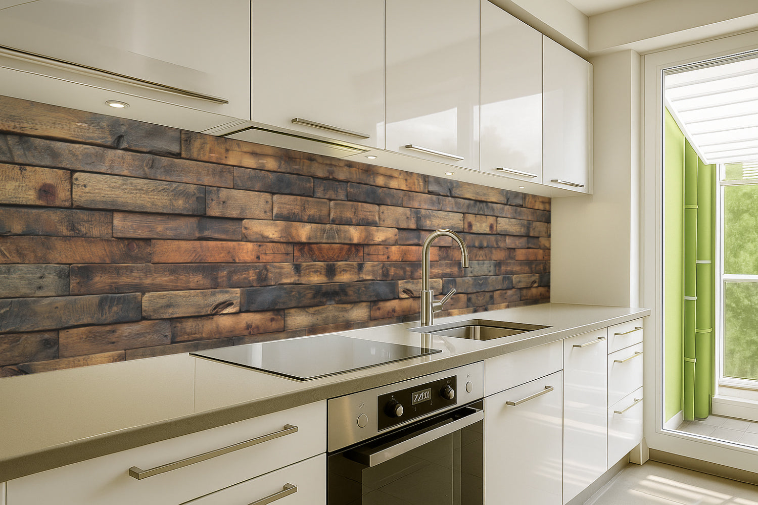 Küchenrückwand Holzoptik