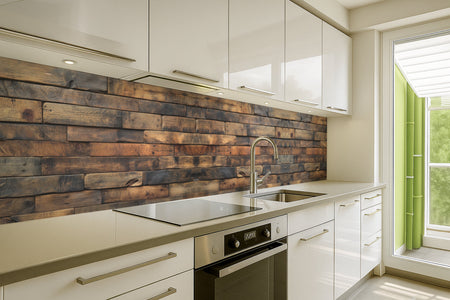 Küchenrückwand Holzoptik