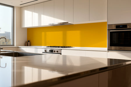Spritzschutz Küche Einfarbig #F4B300 RAL 1003 (Signalgelb)