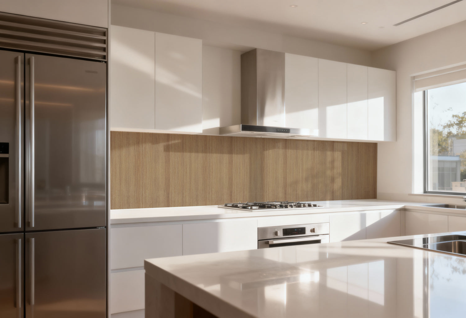 Küchenrückwand Holzoptik