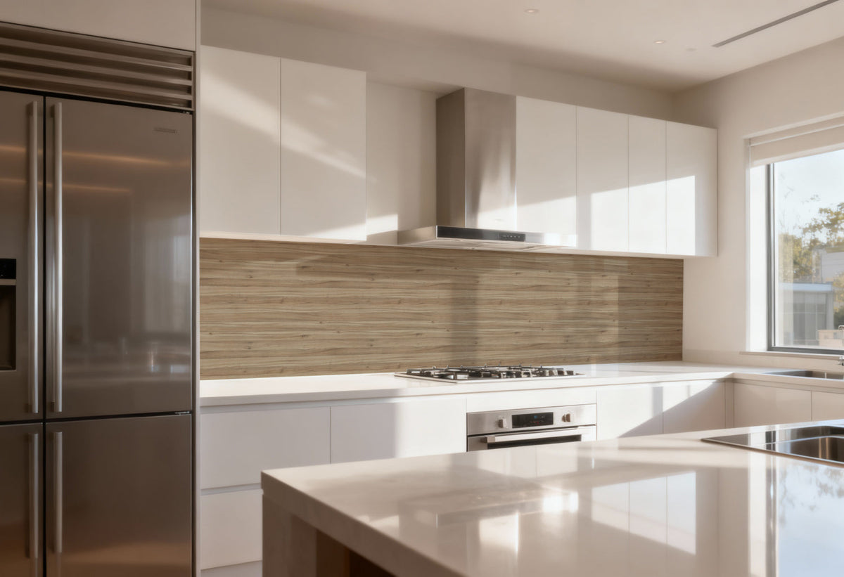 Spritzschutz Küche Holzoptik