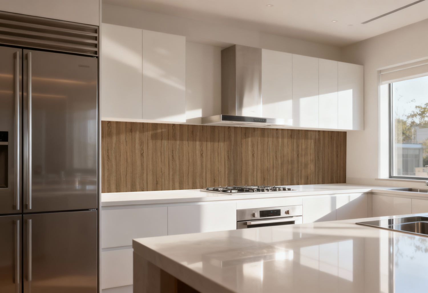 Küchenrückwand Holzoptik