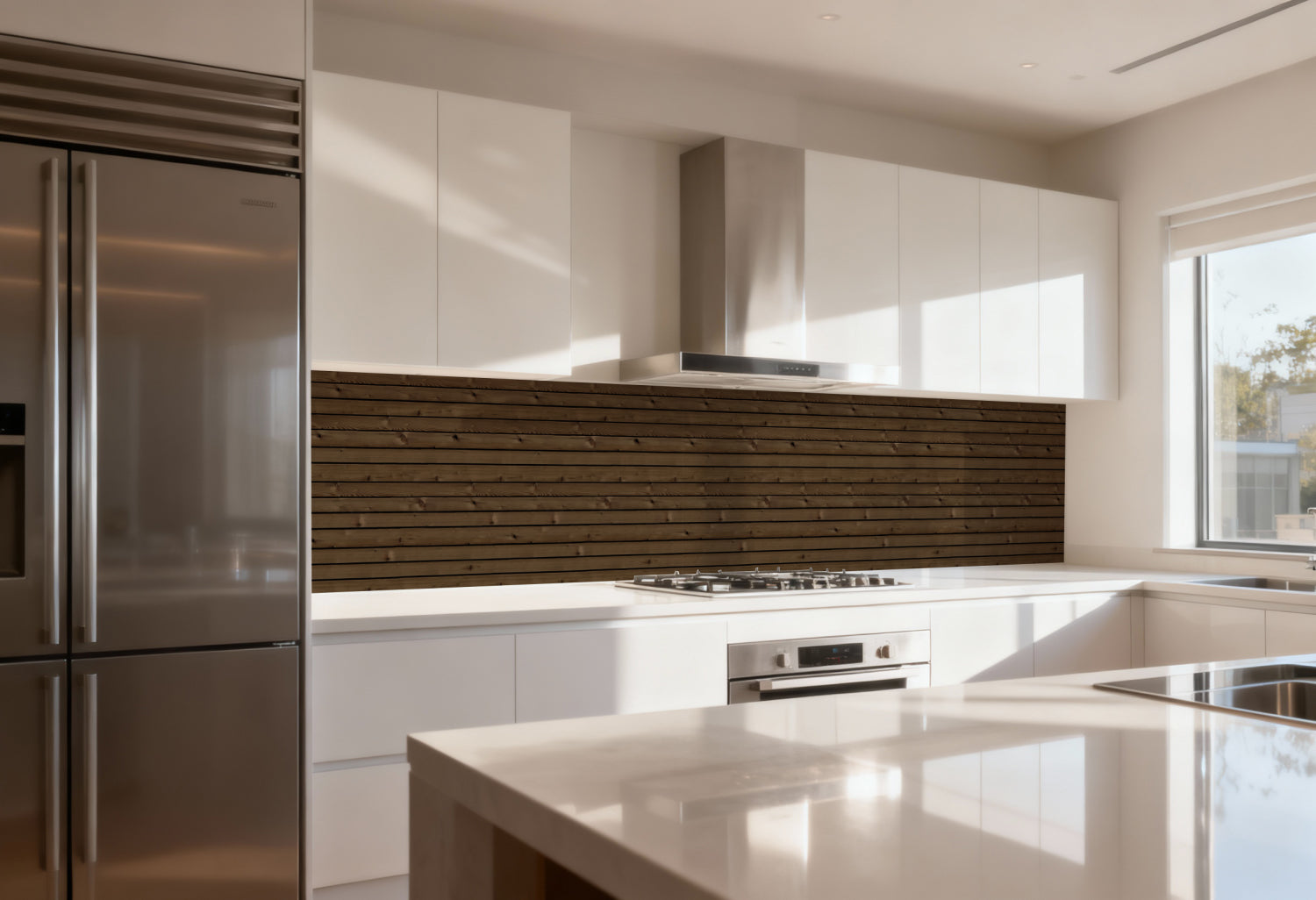 Küchenrückwand Holzoptik