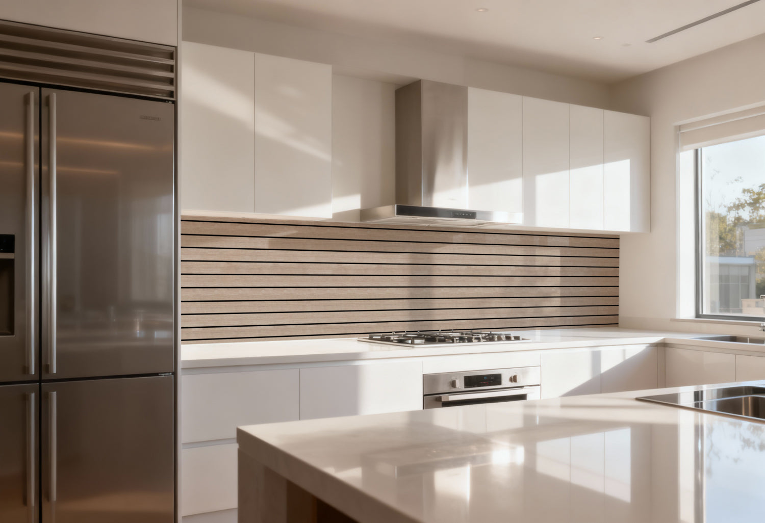 Küchenrückwand Holzoptik