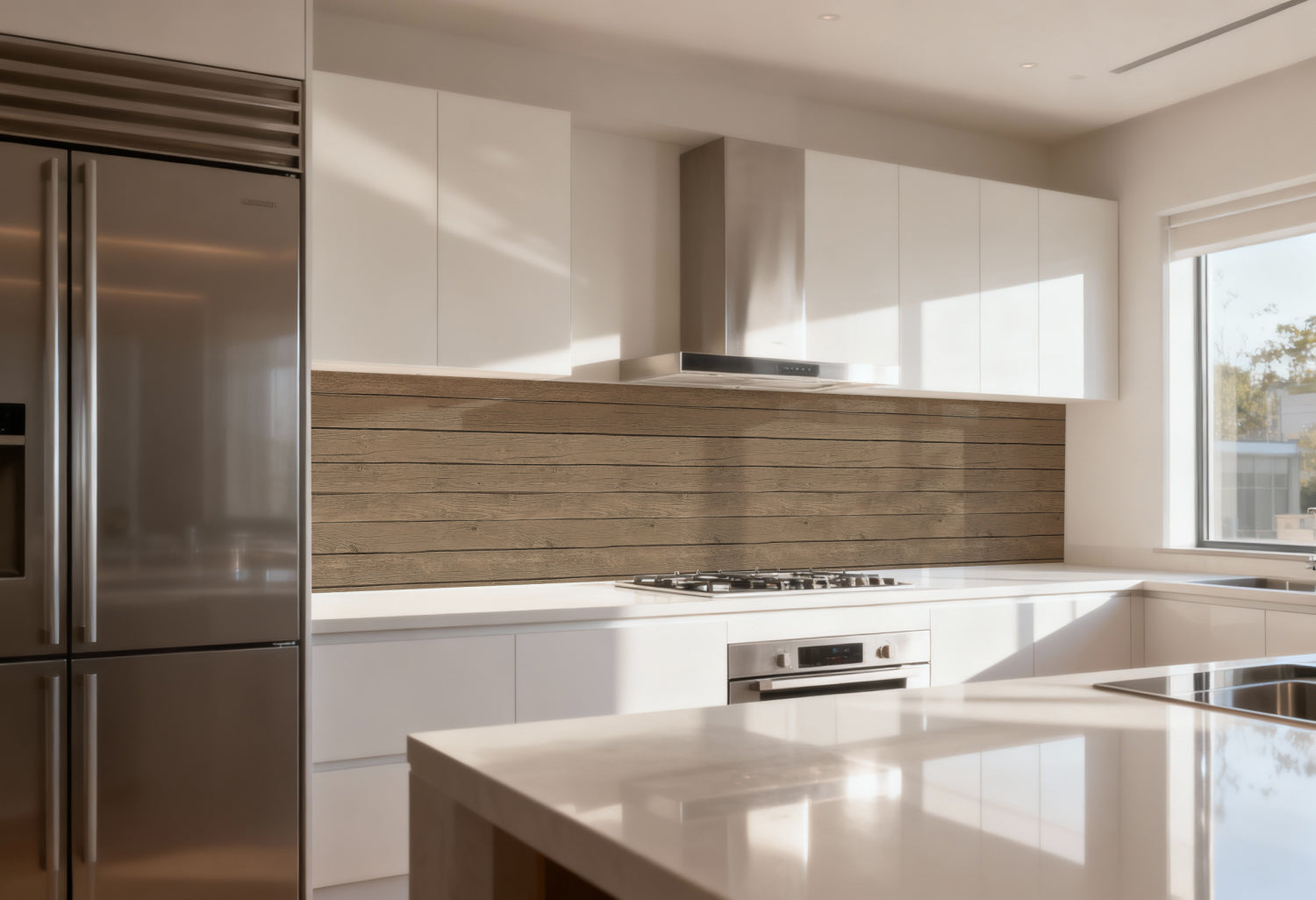 Küchenrückwand Holzoptik