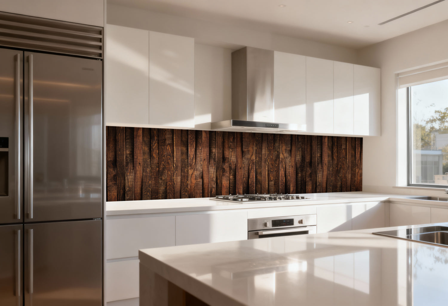 Küchenrückwand Holzoptik