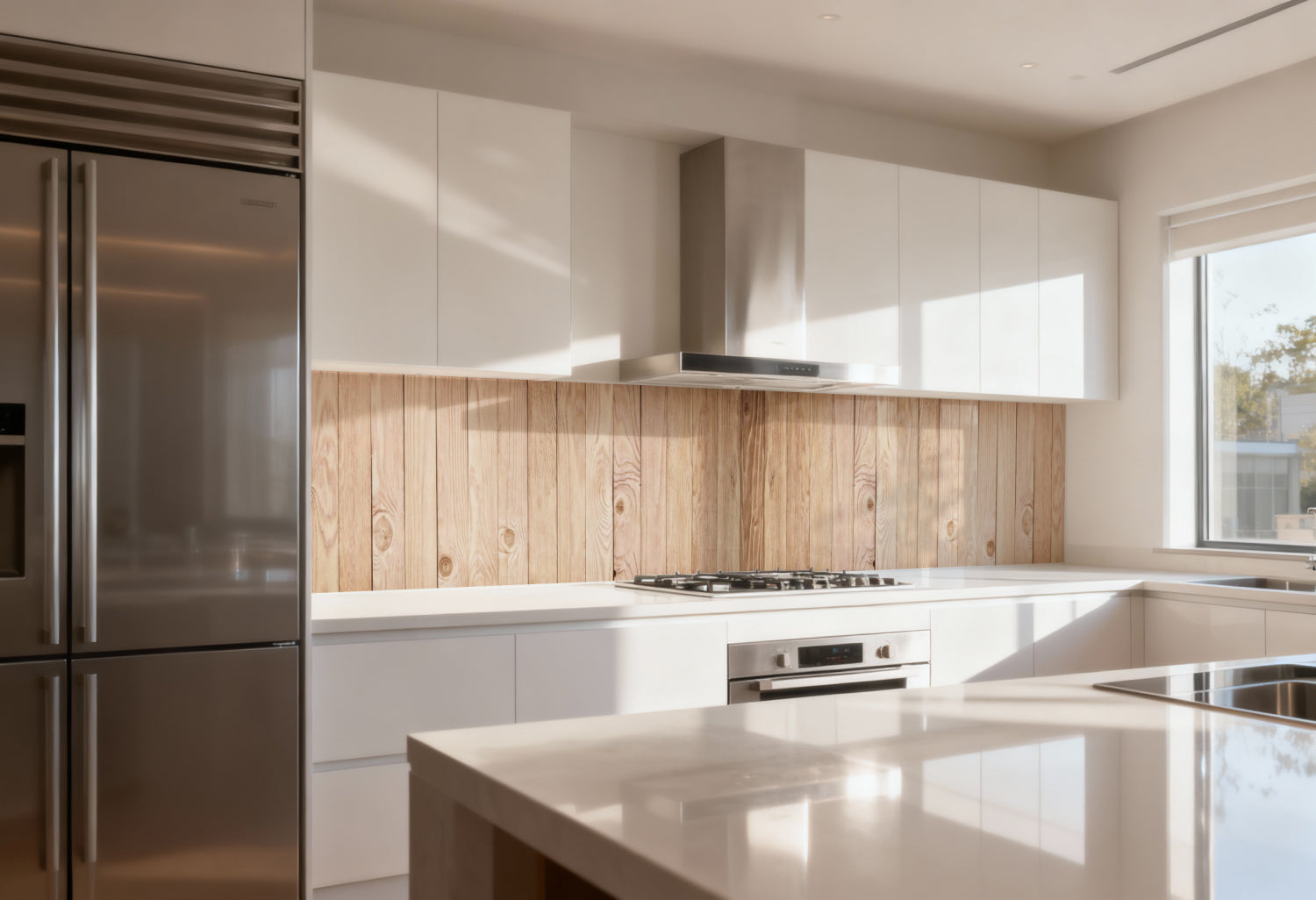 Küchenrückwand Holzoptik