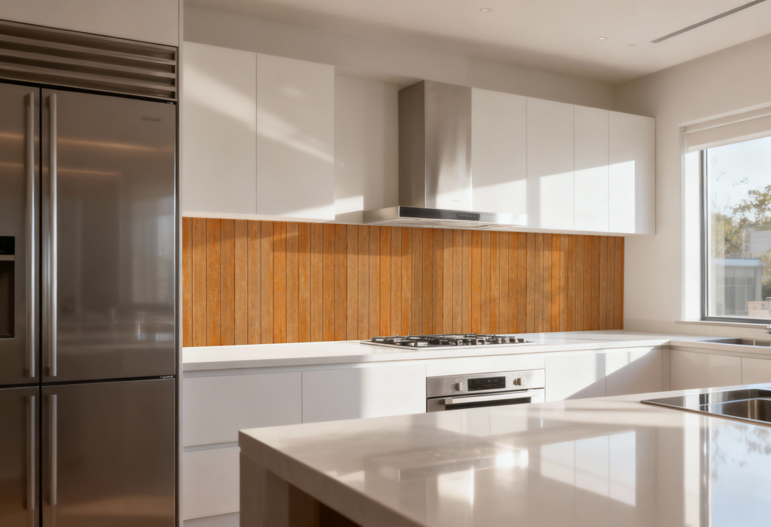 Küchenrückwand Holzoptik