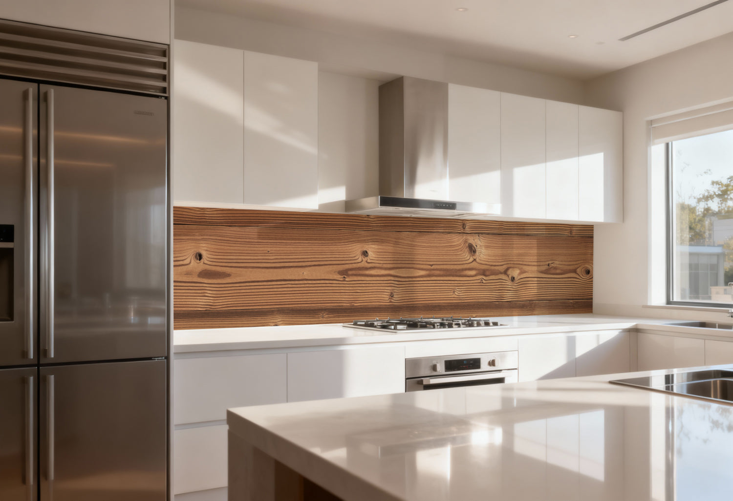 Küchenrückwand Holzoptik