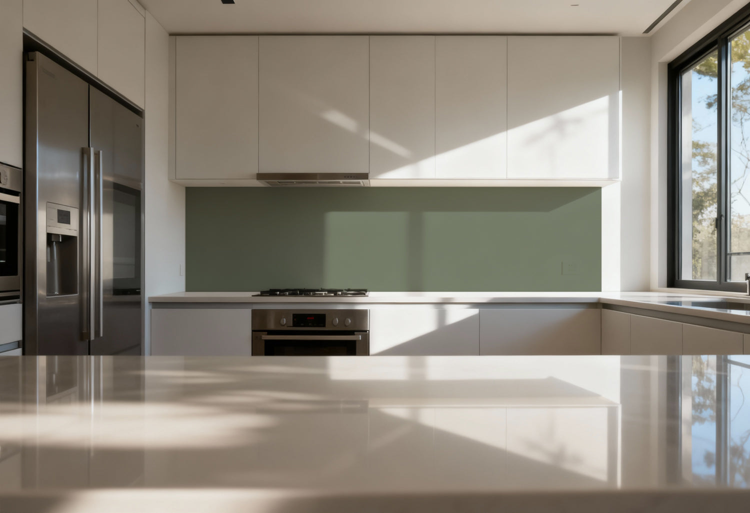 Spritzschutz Küche Einfarbig RAL 7033 Zementgrau