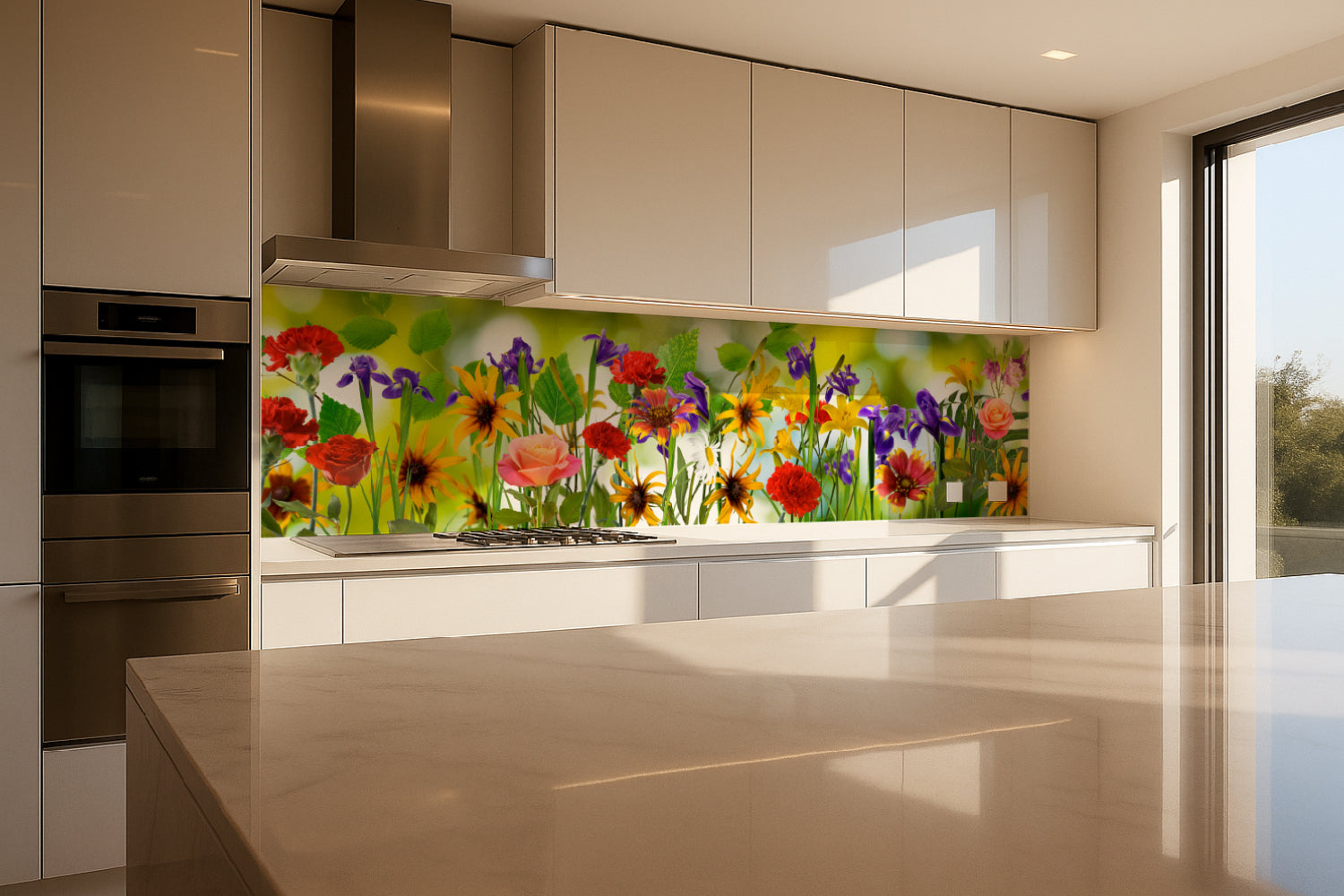 Küchenrückwand Frühlingsblumen