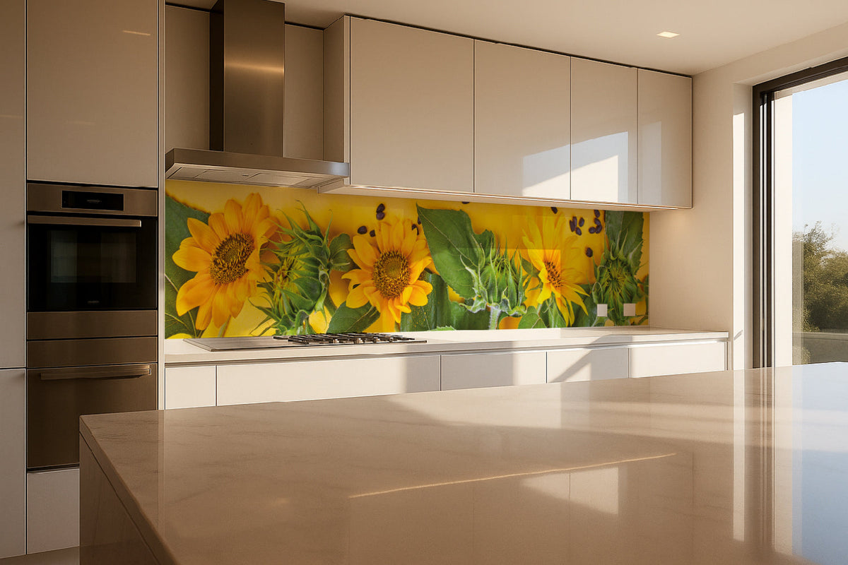 Küchenrückwand Sonnenblumen