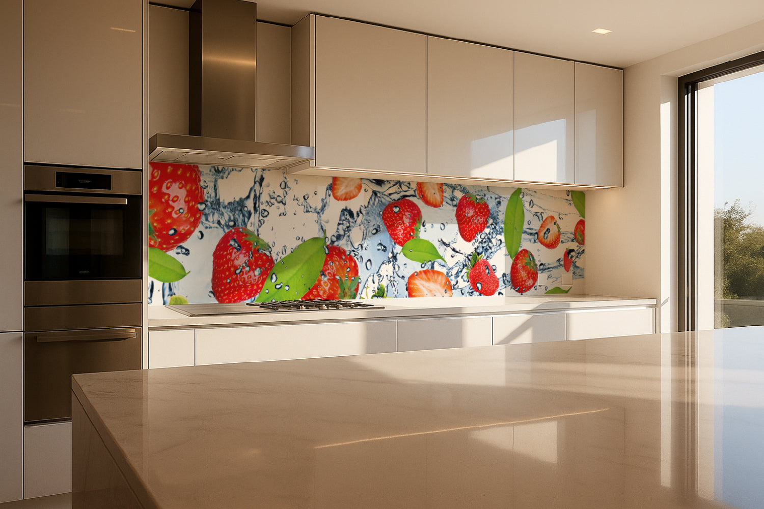 Küchenrückwand Erdbeeren Splash