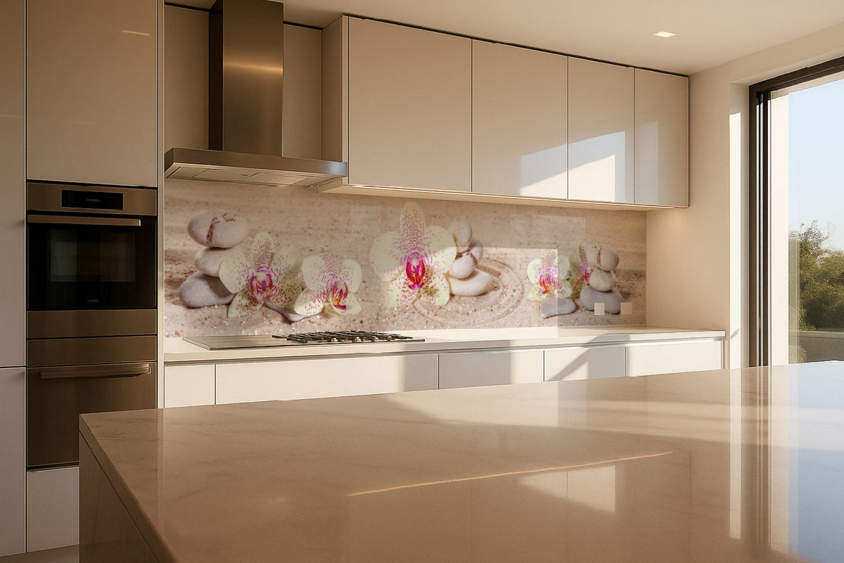Küchenrückwand Wellness Orchideen