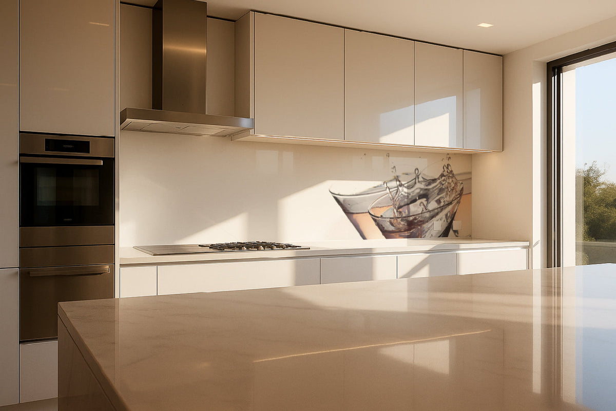 Küchenrückwand Sektgläser