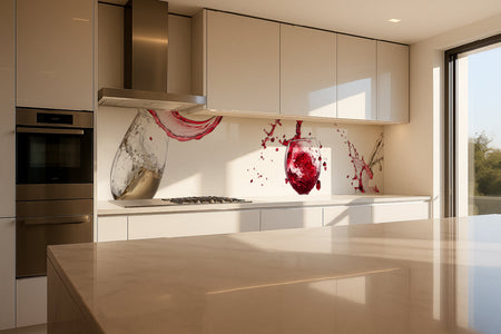 Küchenrückwand Wein Splash