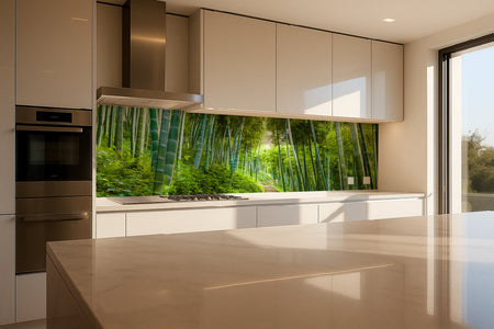 Küchenrückwand Bambuswald