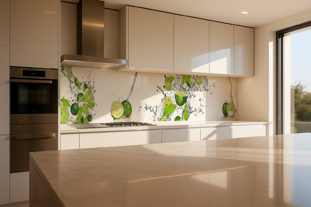 Küchenrückwand Limetten Splash