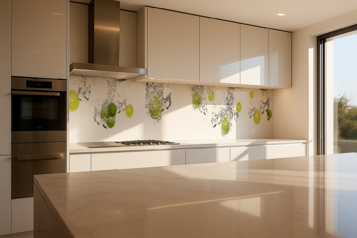 Küchenrückwand Limetten Splash