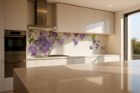 Küchenrückwand Glockenblumen Arrangement