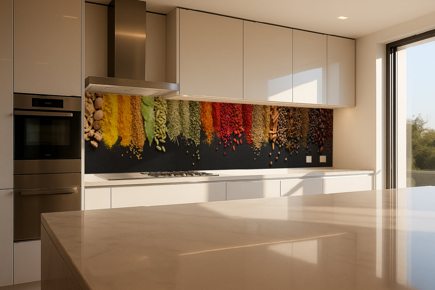 Küchenrückwand Bunte Gewürze