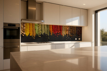 Küchenrückwand Bunte Gewürze