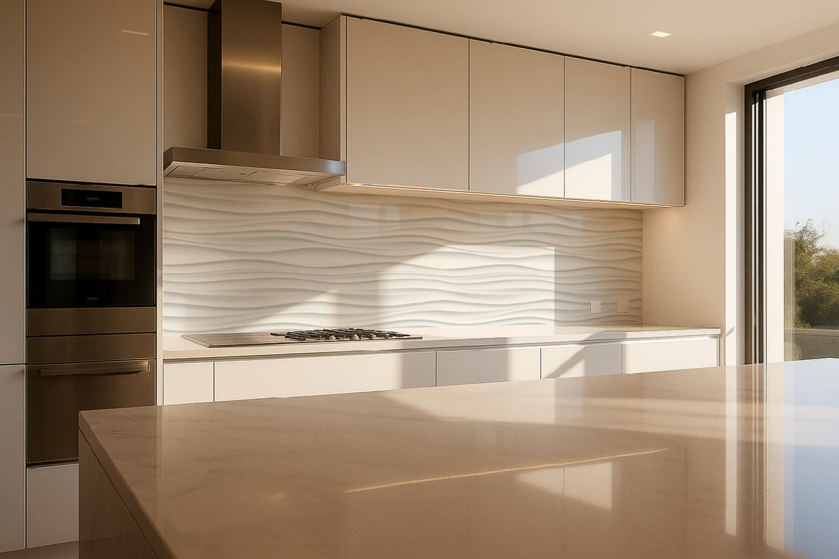 Küchenrückwand Abstraktes Wellenmuster