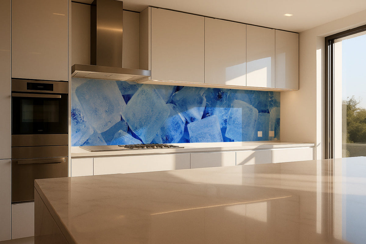 Küchenrückwand Eiswürfel