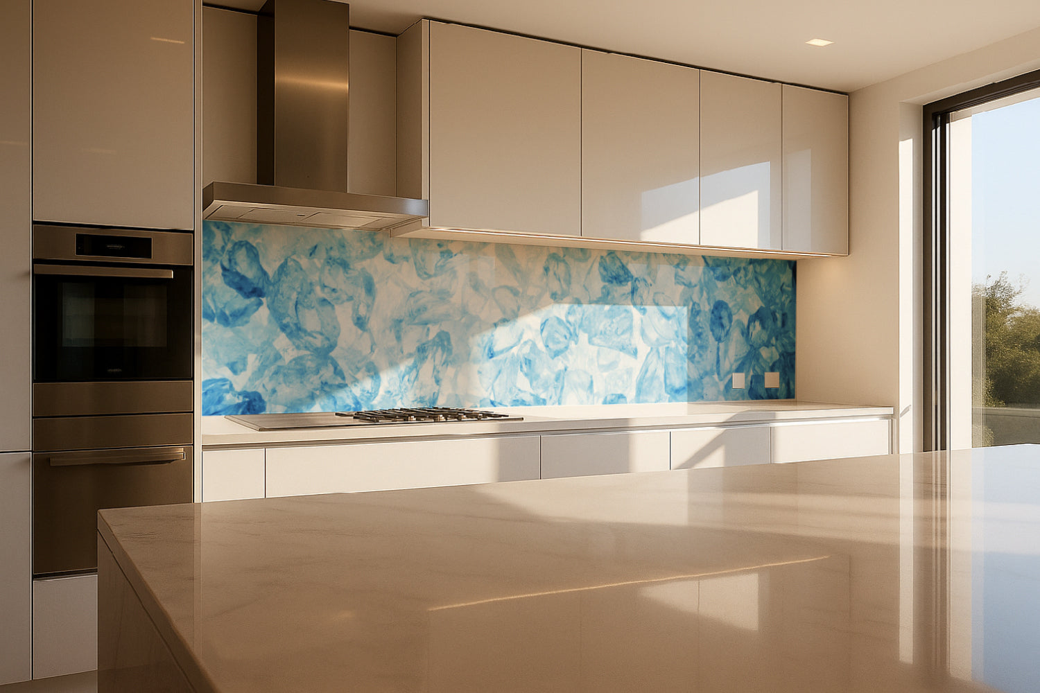 Küchenrückwand Eissteine