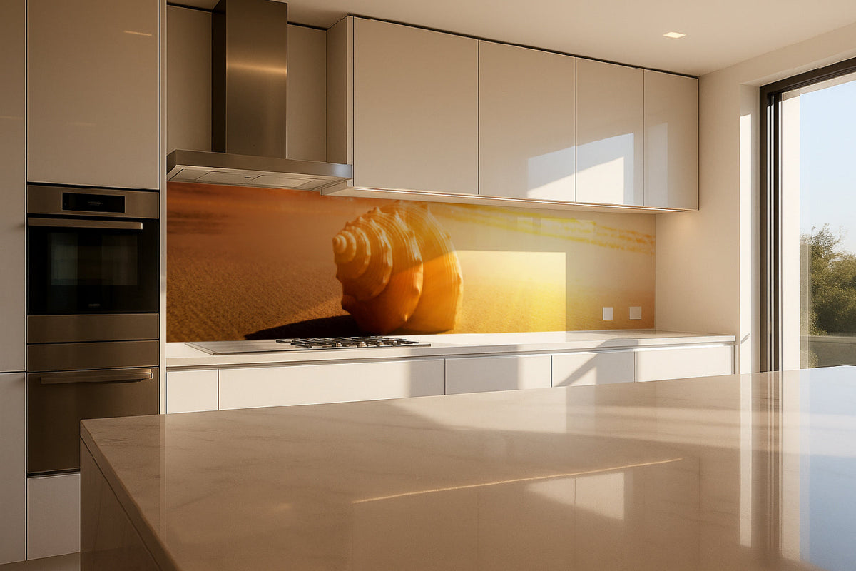 Küchenrückwand Sonnenuntergang am Strand