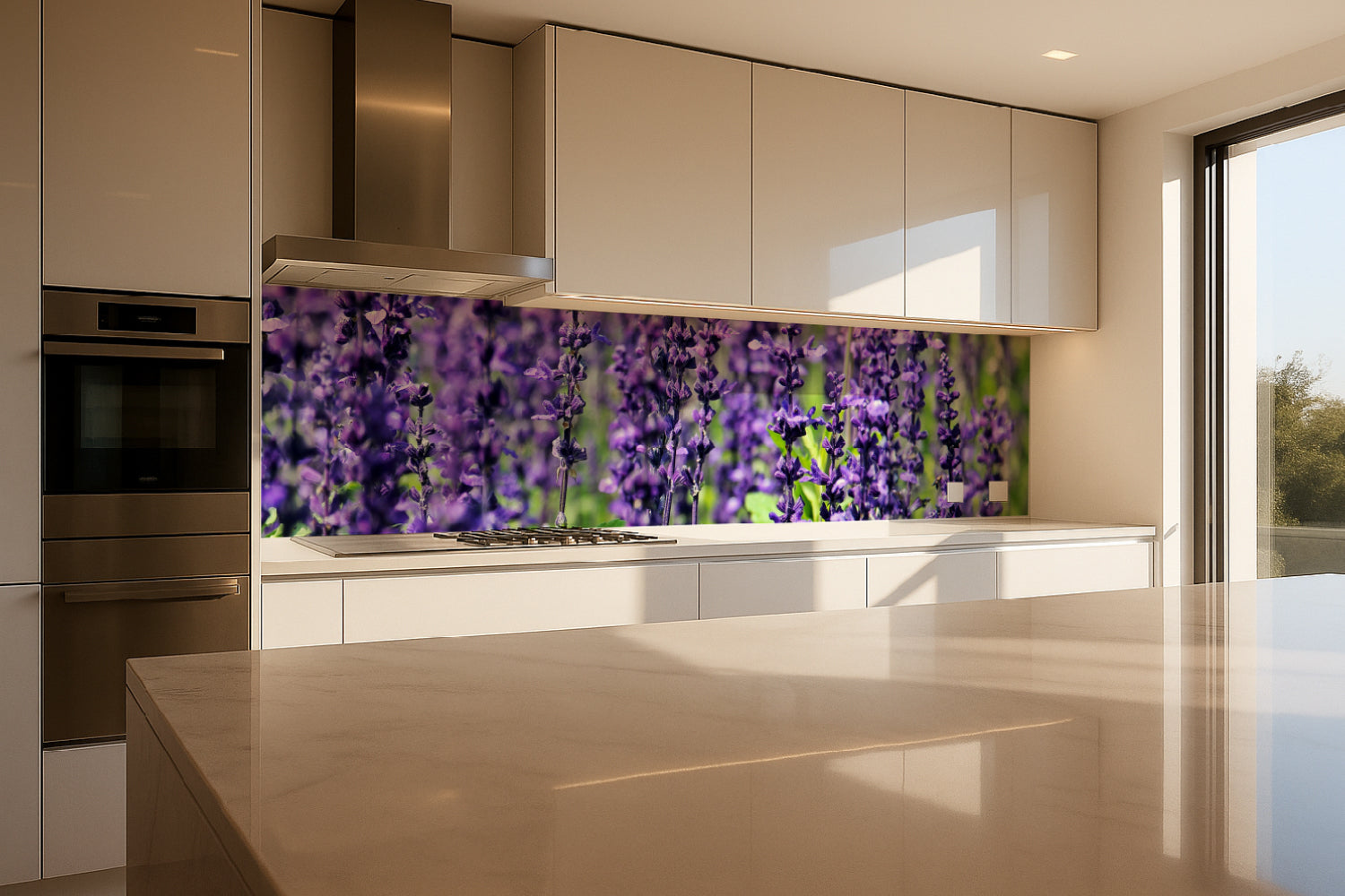 Küchenrückwand Lavendel