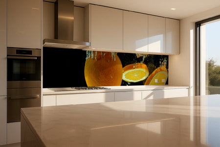 Küchenrückwand Orange Splash