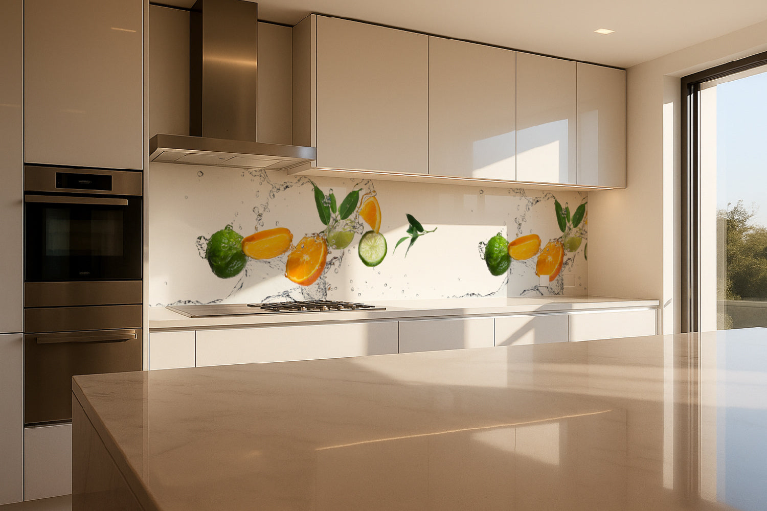 Küchenrückwand Zitrus Splash