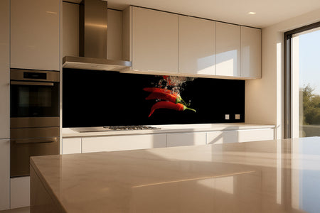 Küchenrückwand Chili Splash