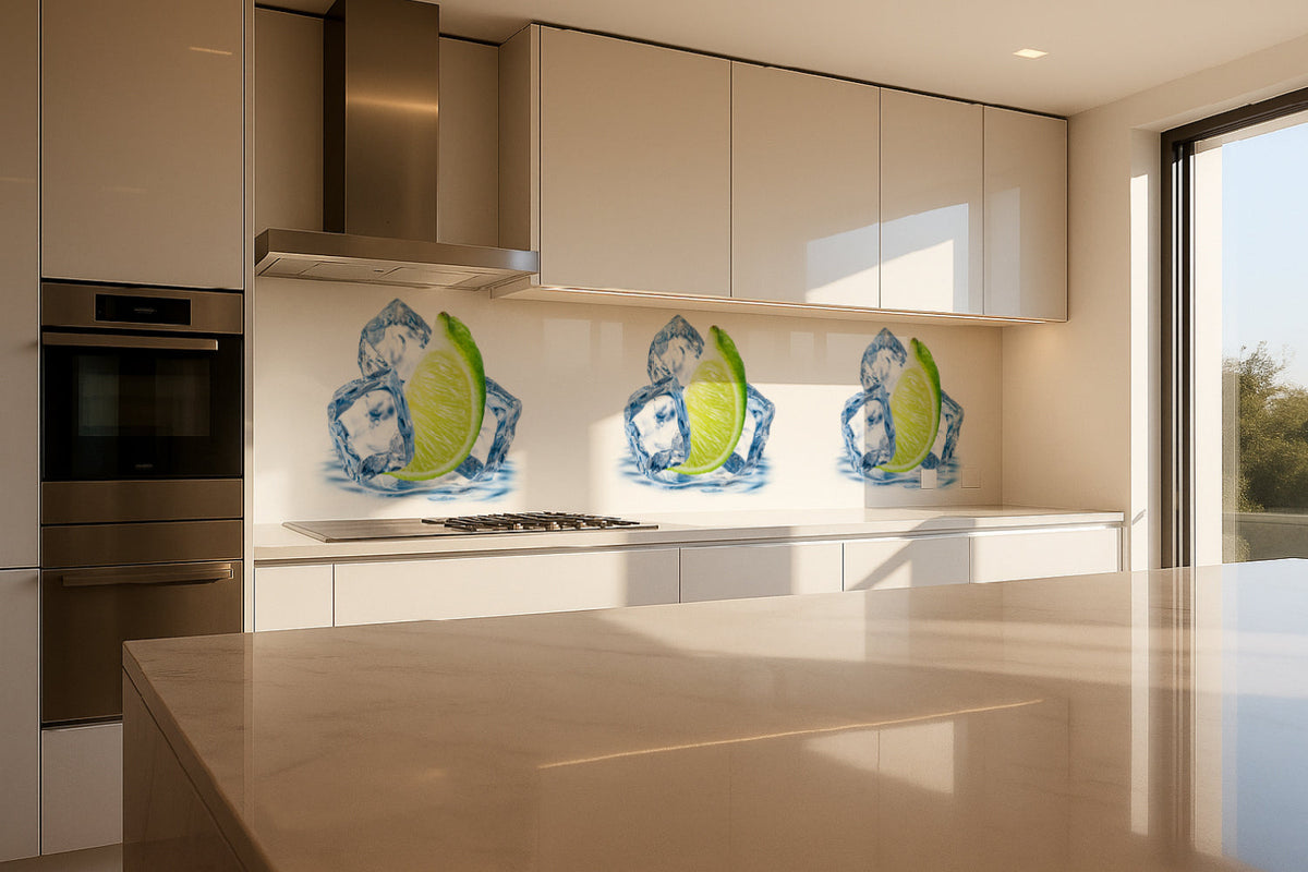Küchenrückwand Limette & Eis
