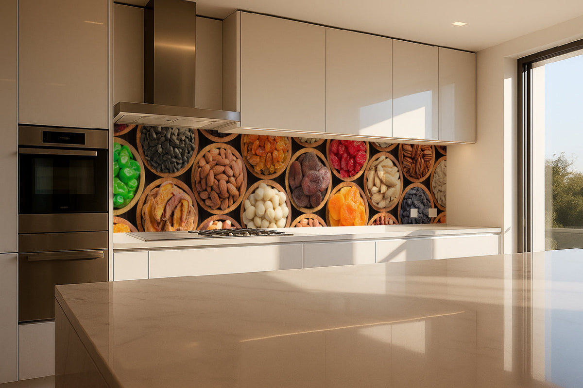 Küchenrückwand Nüsse & Trockenfrüchte