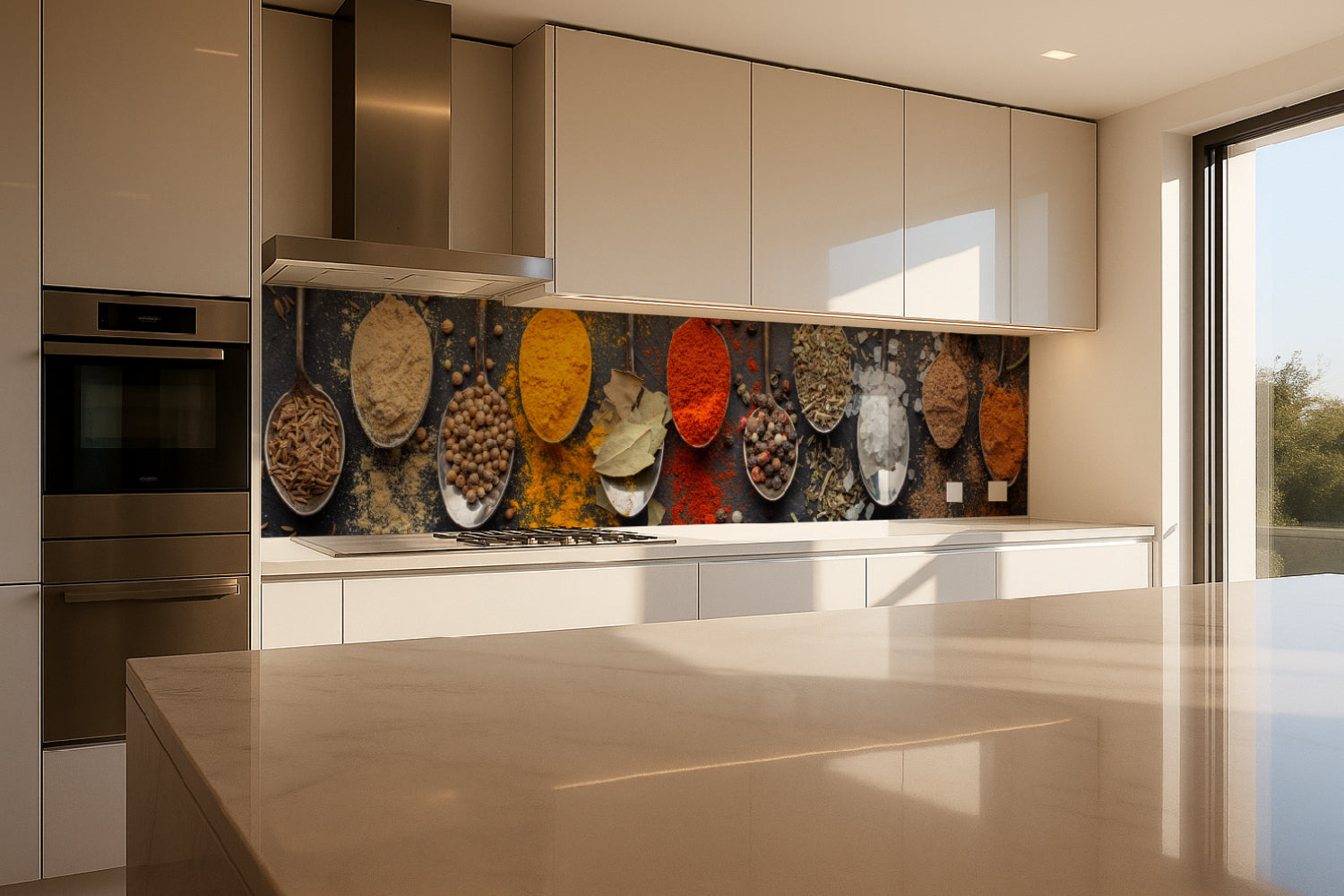 Küchenrückwand Kräuter & Gewürze
