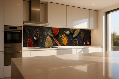 Küchenrückwand Bunte Gewürze