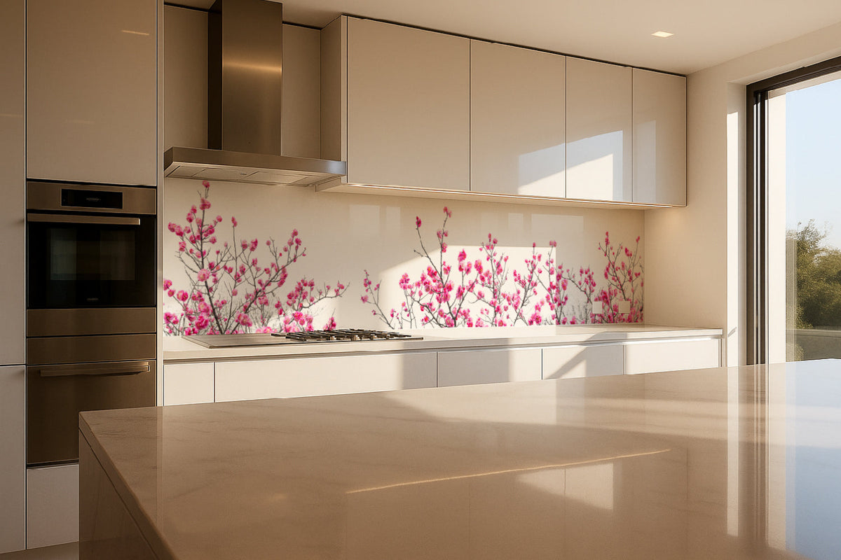 Küchenrückwand Blütenmotiv