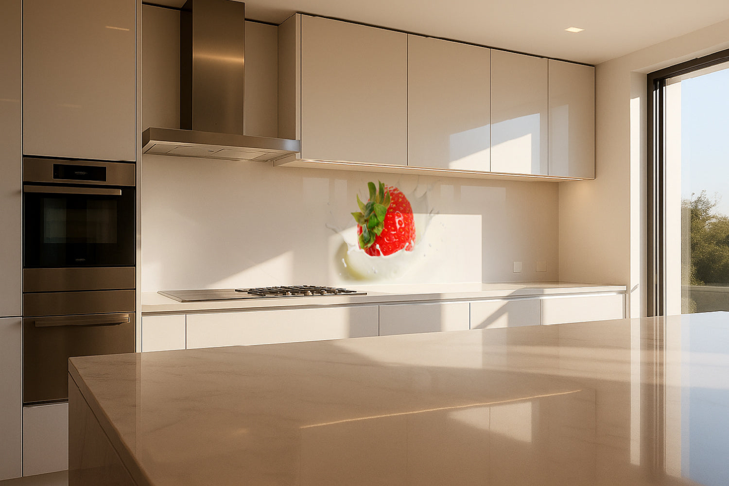 Küchenrückwand Erdbeere Splash