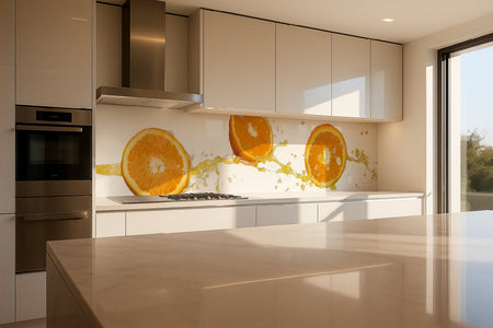 Küchenrückwand Orange Splash