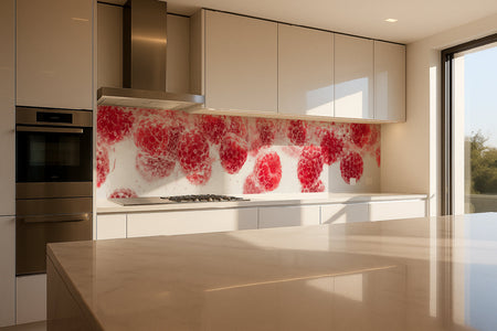 Küchenrückwand Himbeeren Sprudel