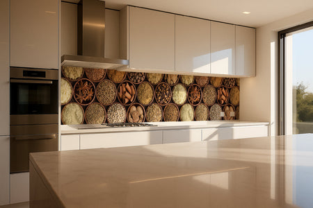 Küchenrückwand Gewürzschalen Design
