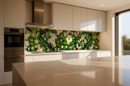 Küchenrückwand Margeriten Wiese