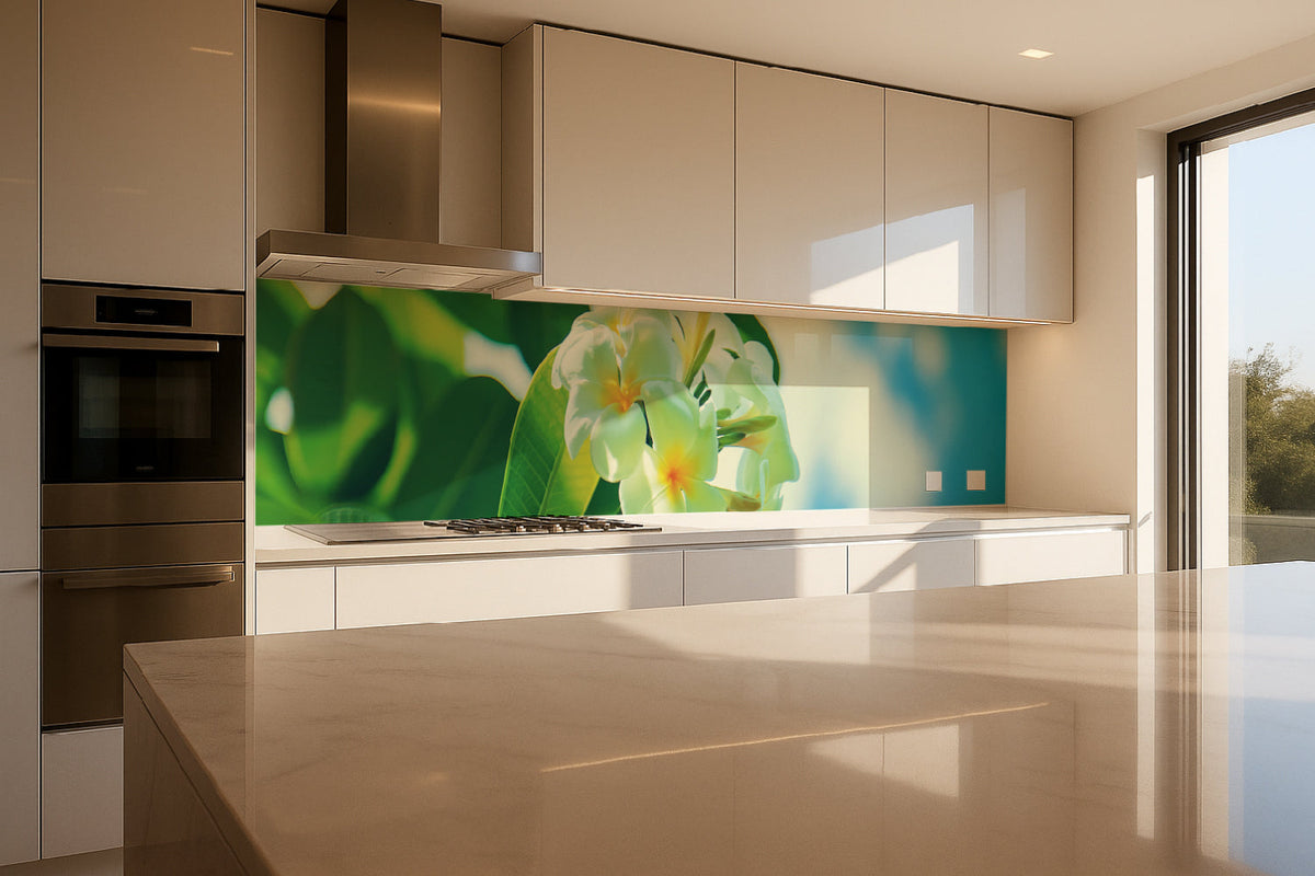 Küchenrückwand Exotische Blumen